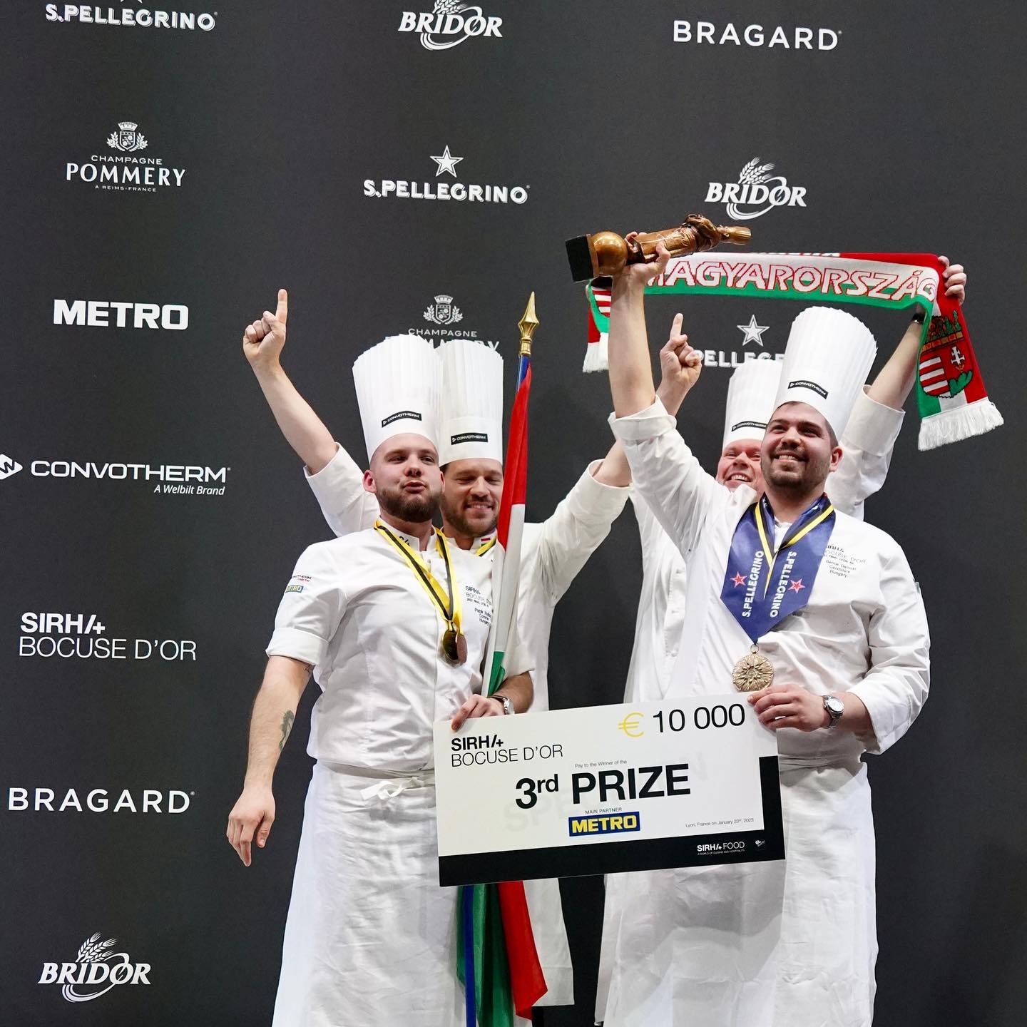 Bronzérmes a magyar csapat a Bocuse d'Or világdöntőjén!