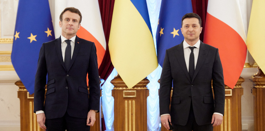 Ukrajna beszólt Macronnak
