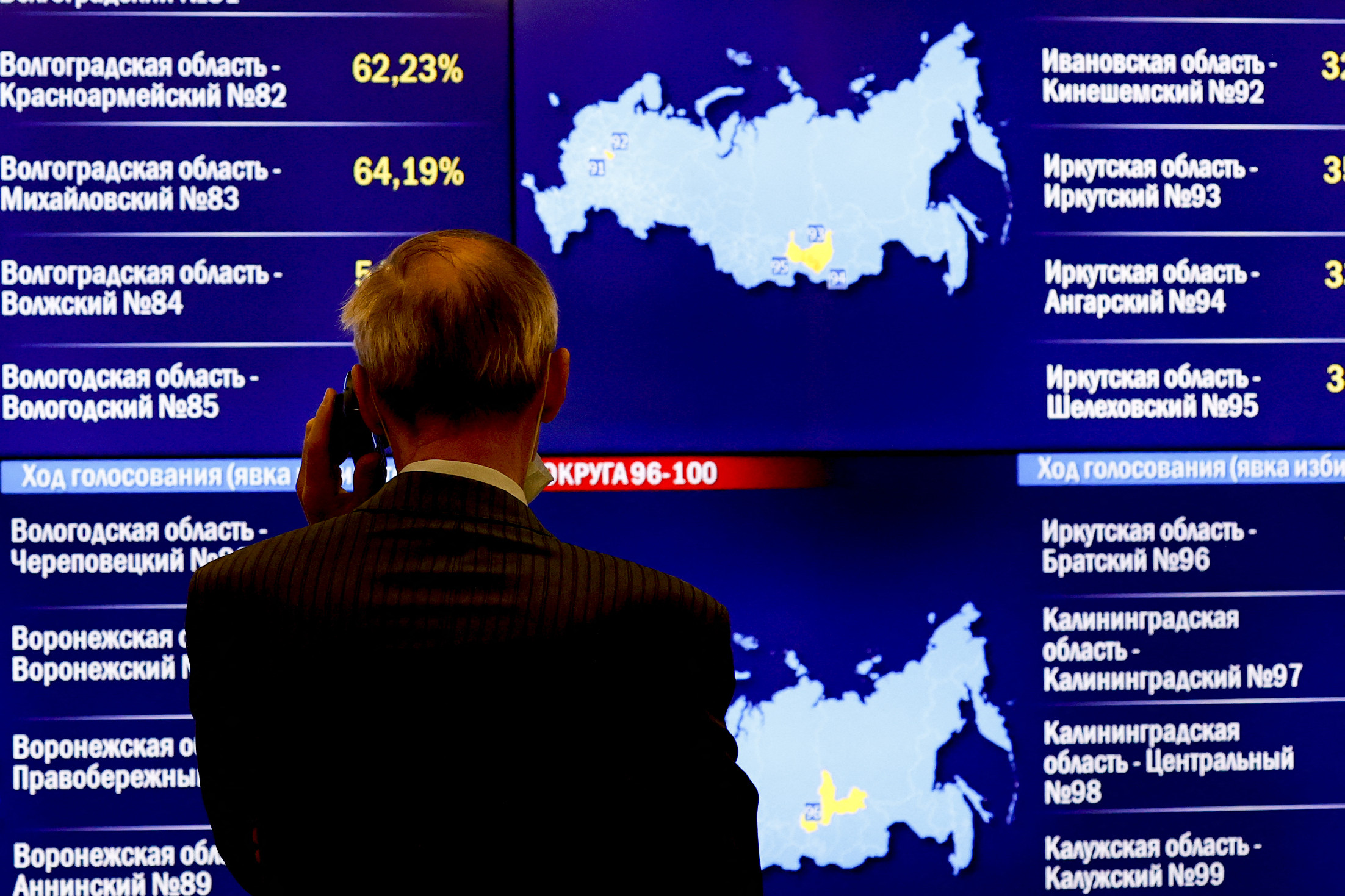 Már a szavazatok felét összesítették Oroszországban, Putyin hűtheti a pezsgőt