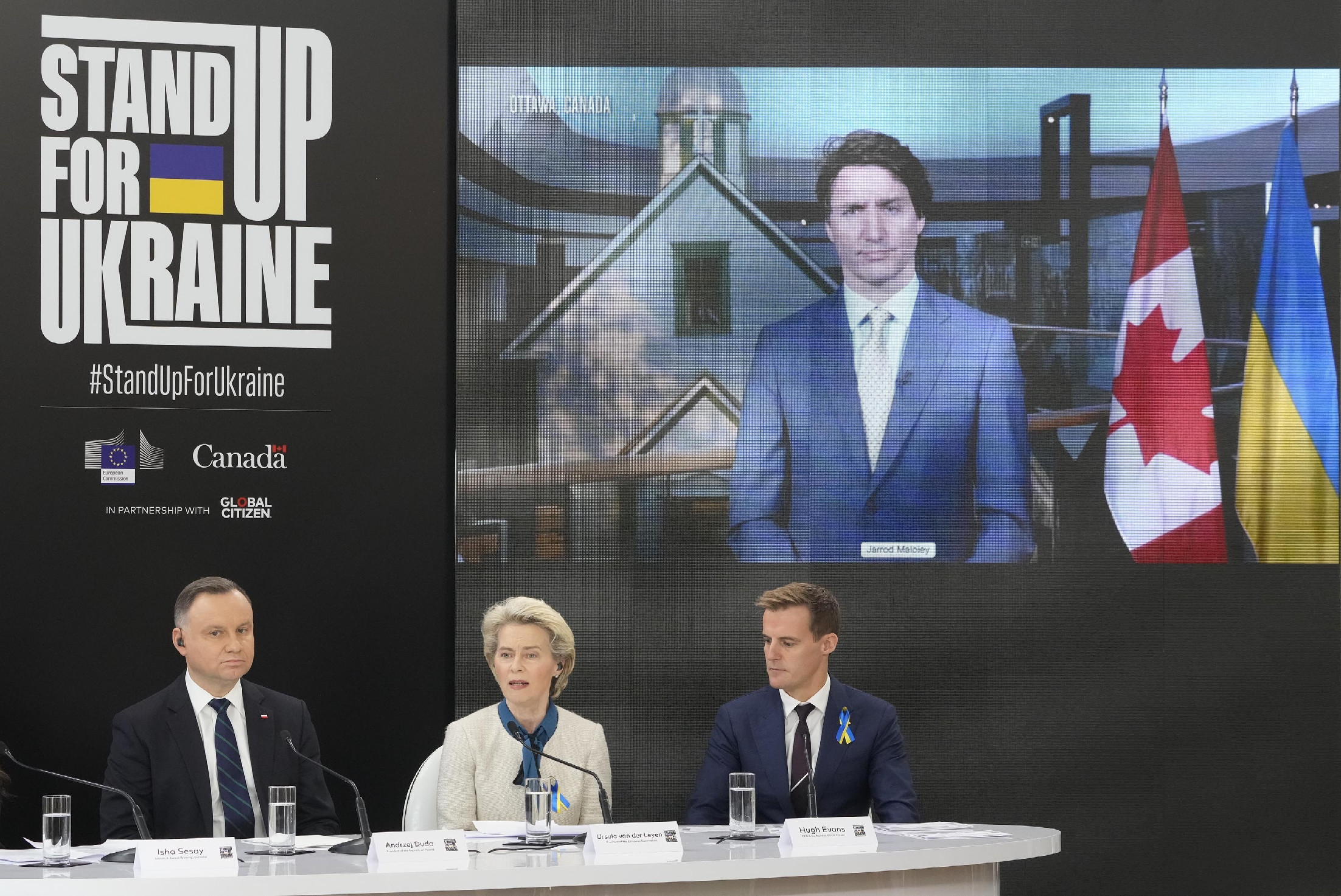 Trudeau váratlanul Ukrajnába látogatott