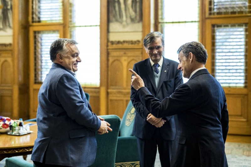 Orbán Viktor fogadta Nicolas Sarkozy korábbi francia államfő