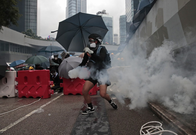 Tüntetés Hongkongban
