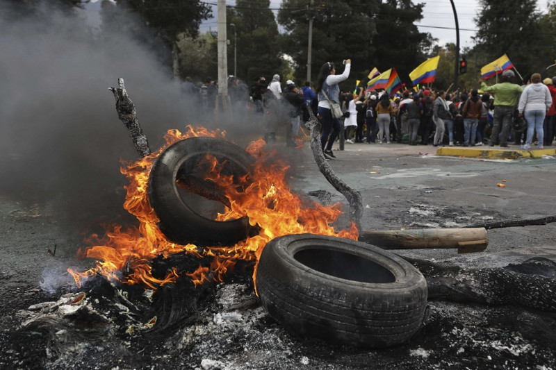 Tüntetés Ecuadorban