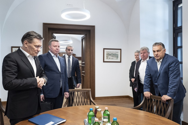 Orbán Viktor a Roszatom vezérigazgatójával, Alekszej Lihacsov  tárgyalt