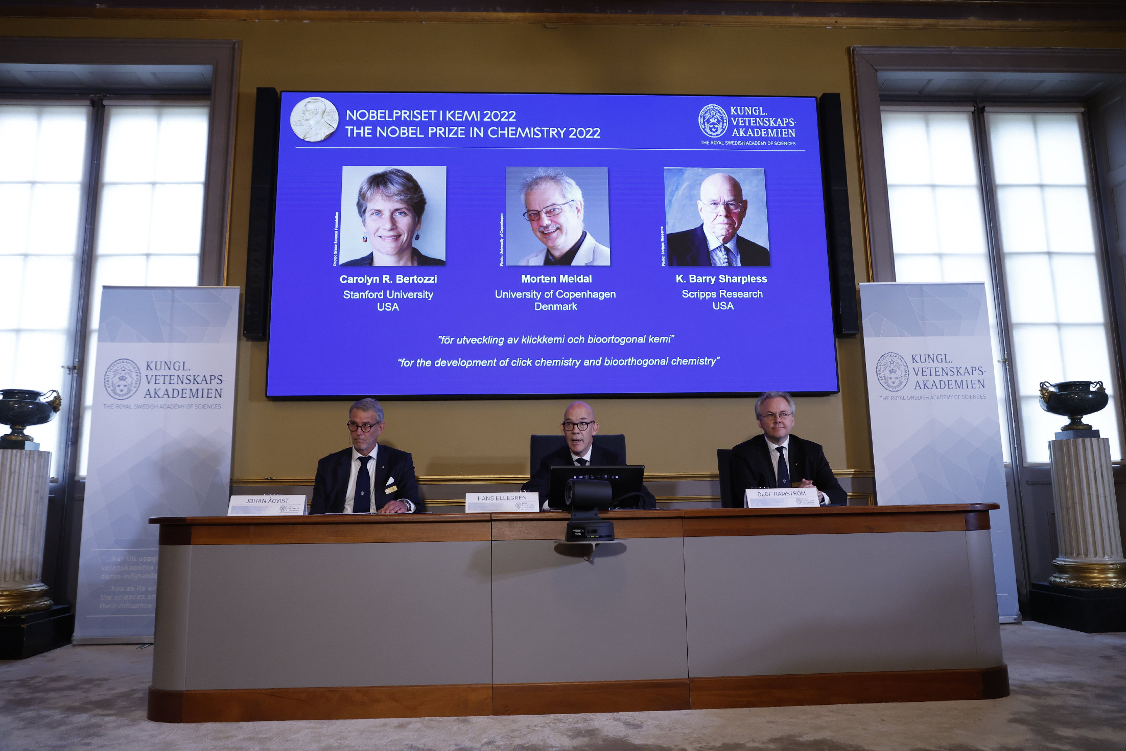 Íme a kémiai Nobel-díj nyertesei