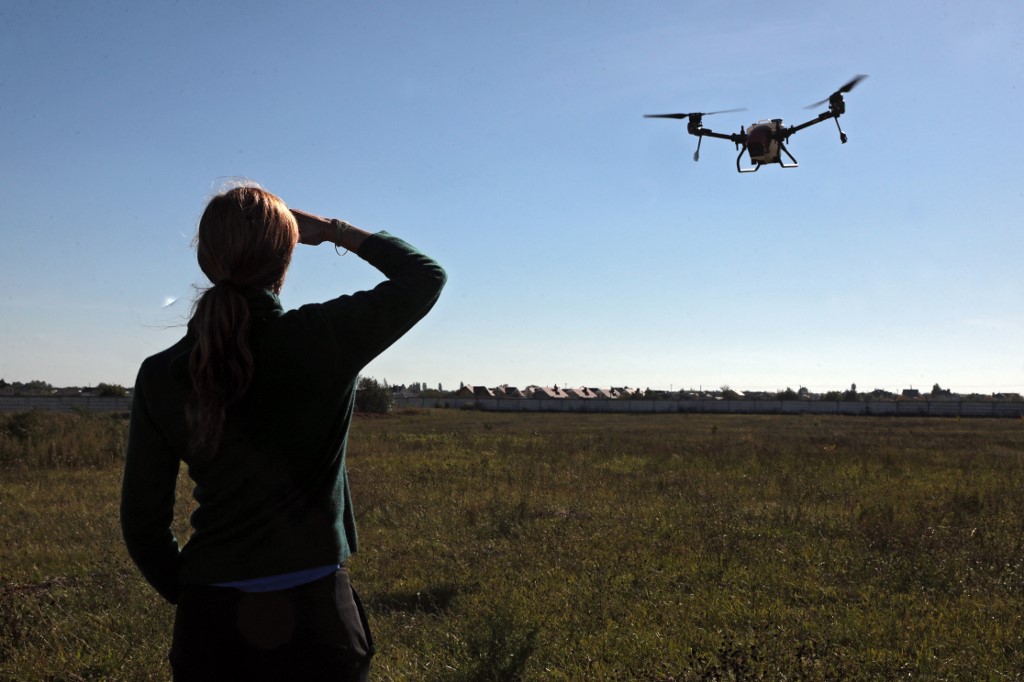 Drónok harca Dombasz fölött - videó