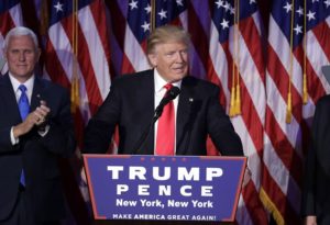 Donald Trump győzelmi beszéde Fotó: MTI/AP/John Locher
