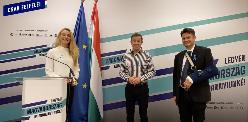 Márki-Zay Péter bemutatta az Egységben Magyarországért sajtófőnökét 