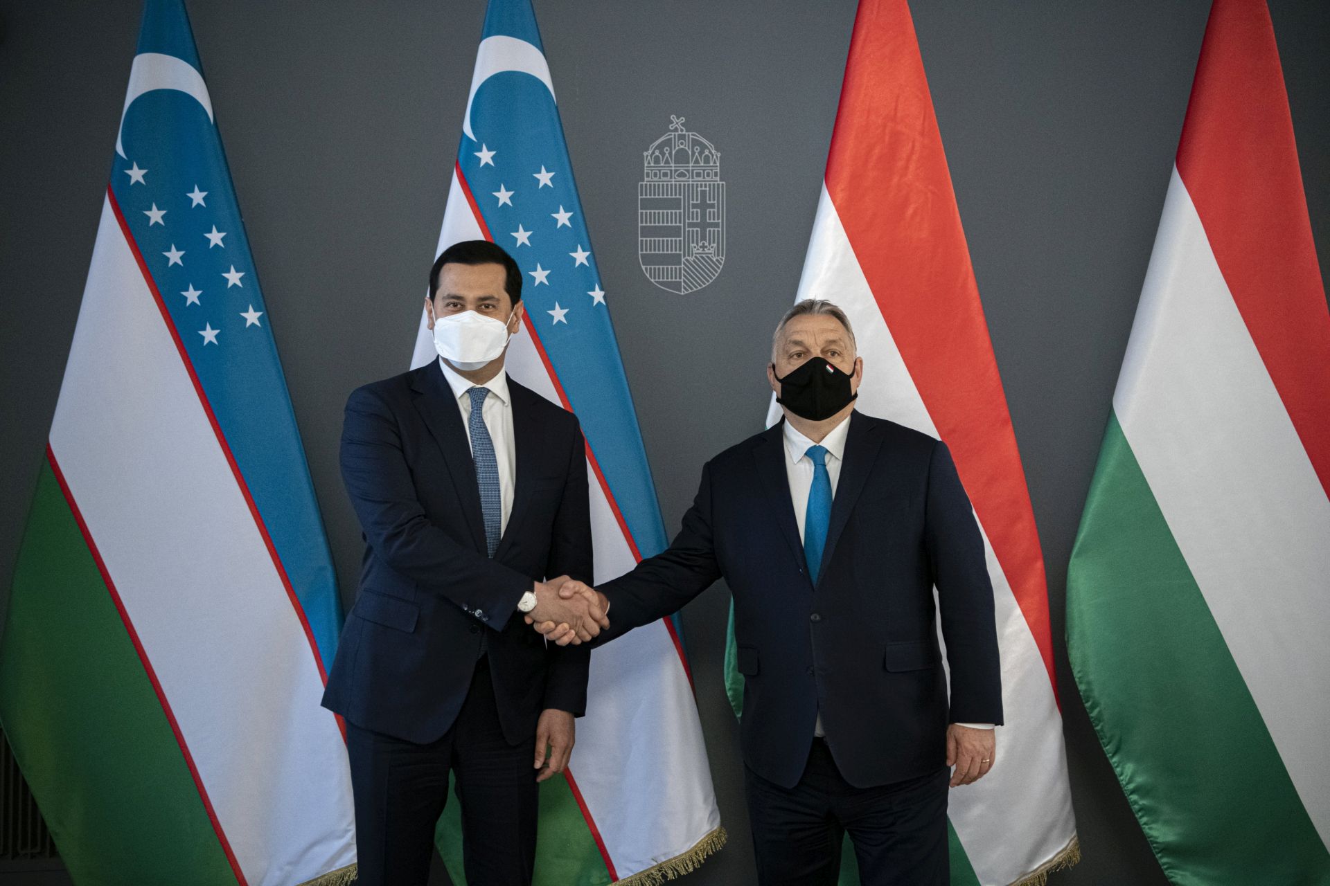 A járványról egyeztetett Orbán Viktor az üzbég miniszterelnök-helyettessel