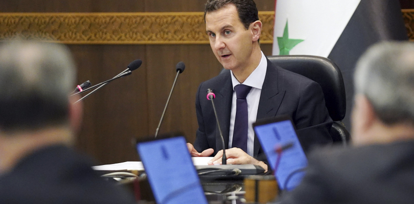 A szíriai elnök arab országok parlamenti vezetőivel találkozott