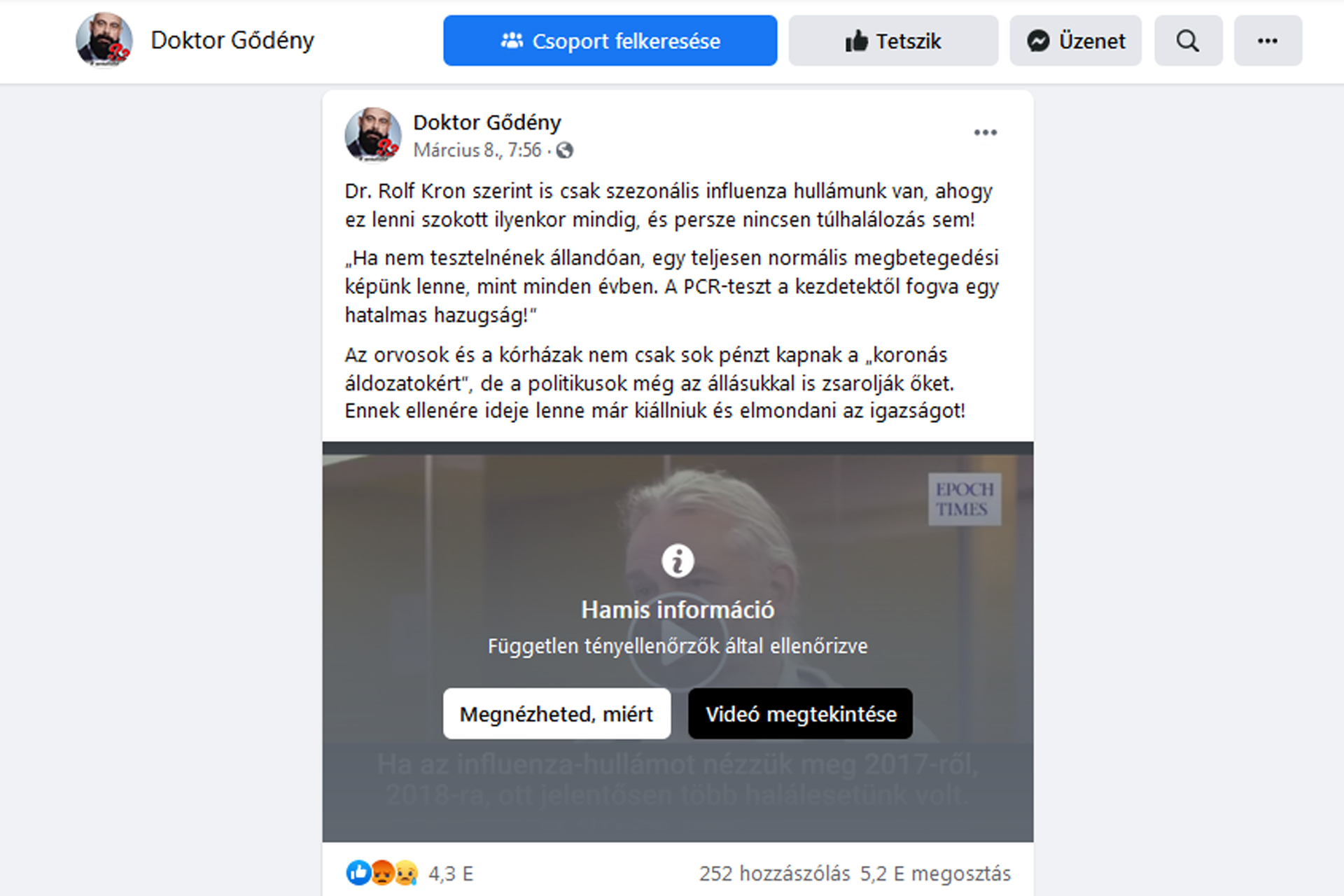 Elkezdődött a tényellenőrzés a magyar Facebookon