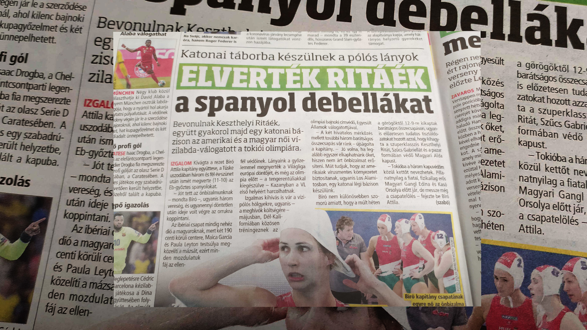 A Bors debellának nevezte a spanyol női vízilabdásokat