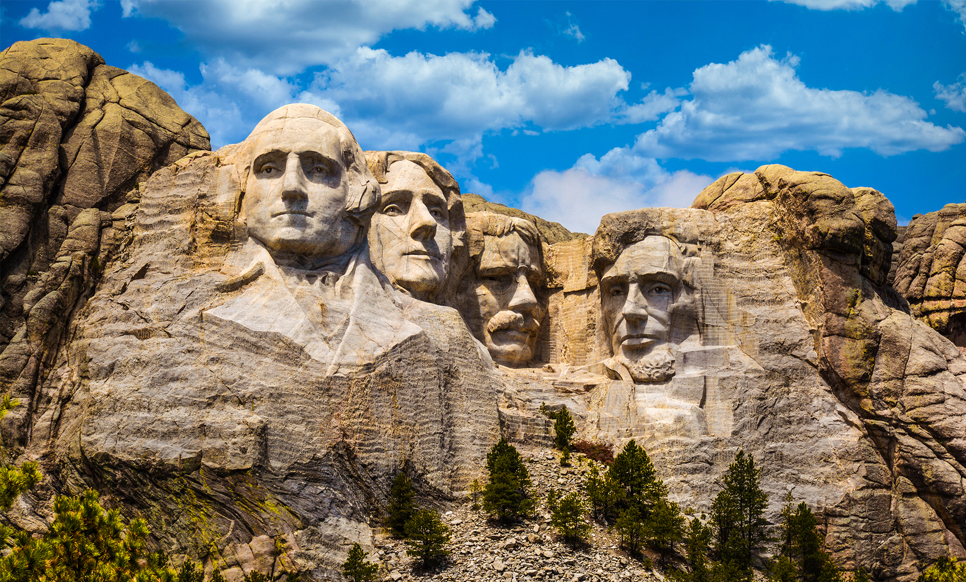 Ég a Rushmore-hegy az Egyesült Államokban