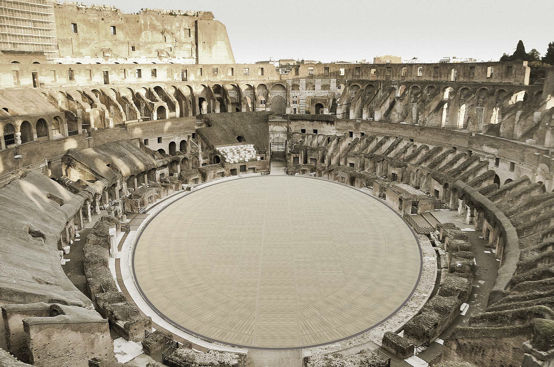 Onnan nézhetjük majd a Colosseumot, ahol a gladiátorok álltak