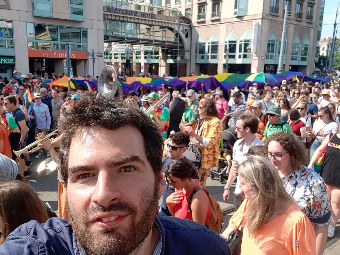 Jámbor Andrásnak erős magyarság-pillanata volt a Pride-on