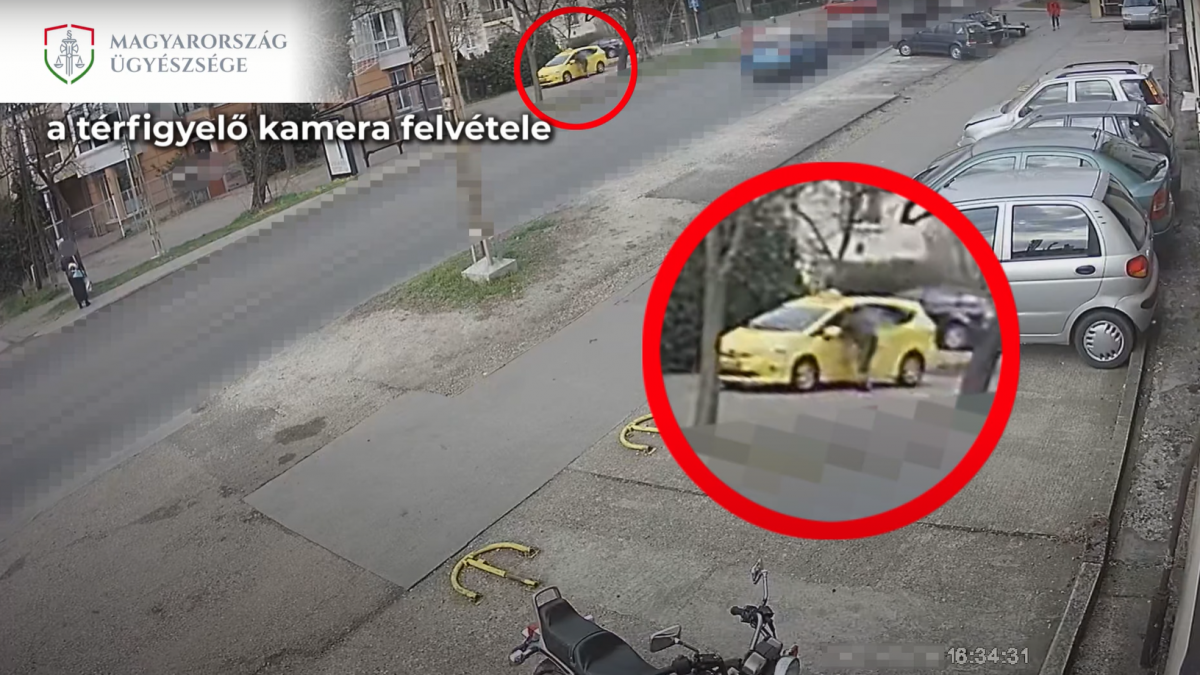 Videón: egy férfi késsel fenyegeti meg a taxi sofőrt