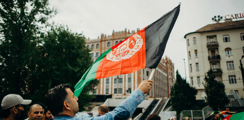 Az afgánok védelmében tüntetnek Budapesten - képgaléria