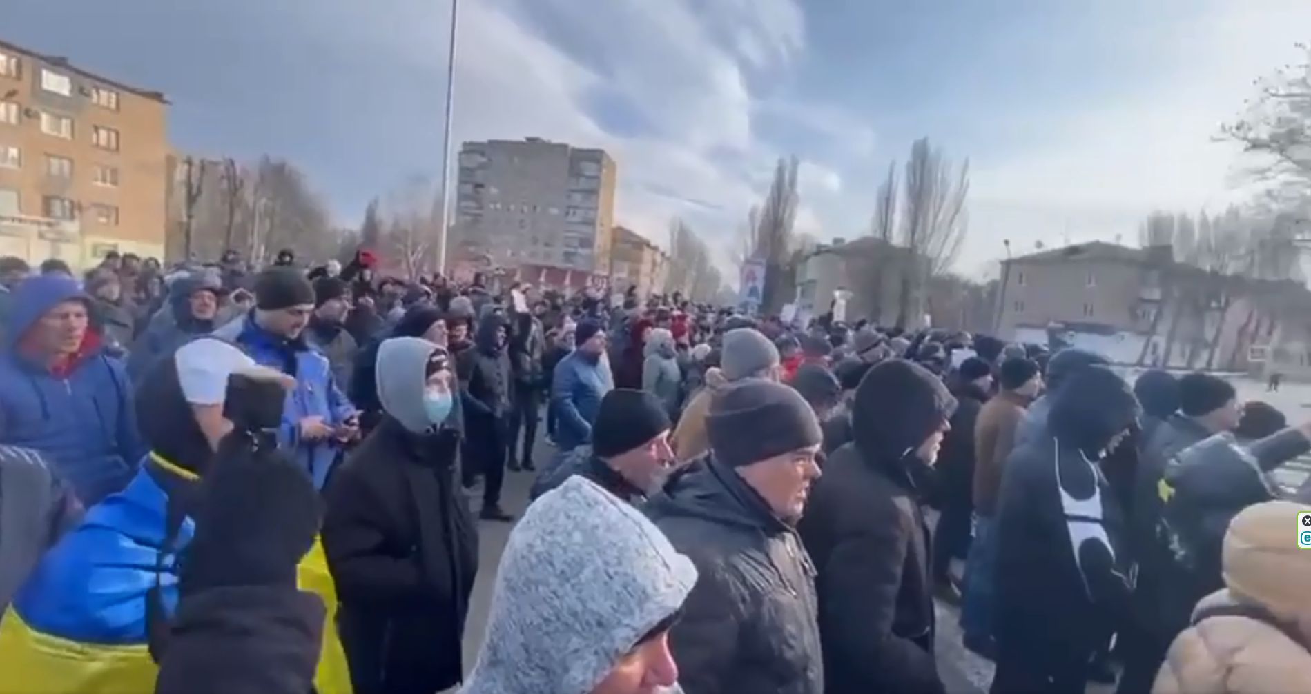 Ezrek tüntetnek Melitopolban a polgármester elrablása miatt