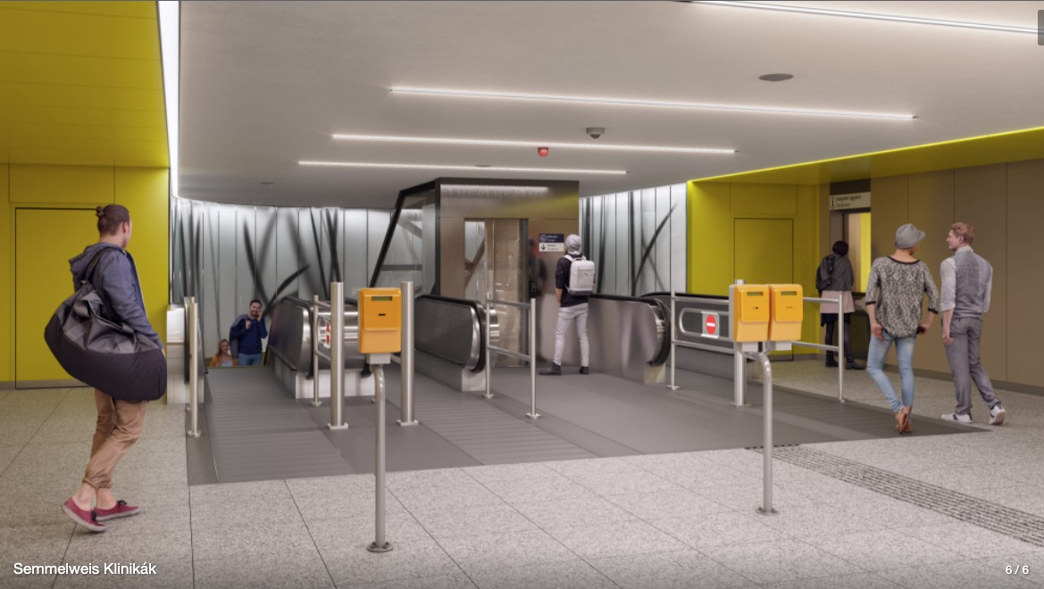 Látványterveken az M3-as metró hamarosan átadásra kerülő felújított megállói