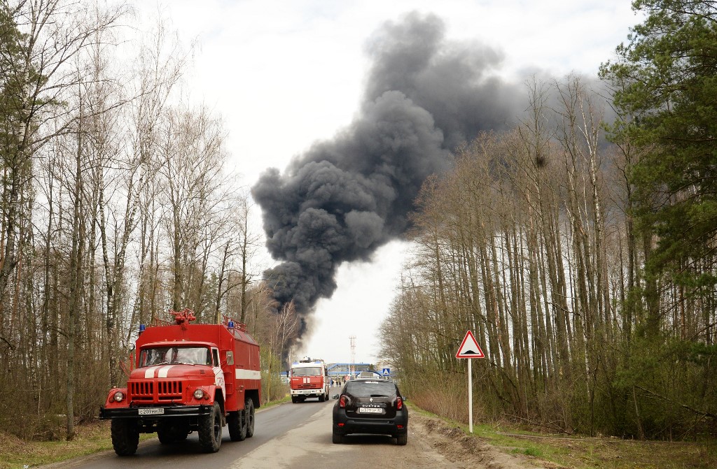 Olajterminál bombázásával vádolják az oroszok Ukrajnát