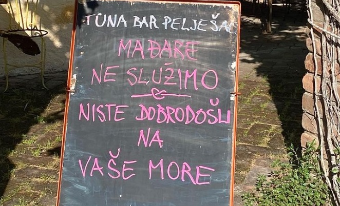 Többé nem szolgál ki magyarokat egy horvát étterem
