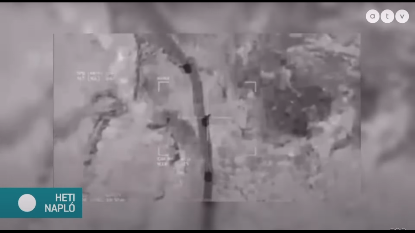 Percekig egy videojátékot elemeztek ukrajnai drónfelvételként a Heti Naplóban