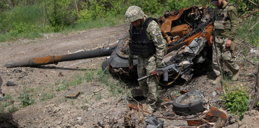 Videó: Ilyen mértékű a pusztítás az ukrajnai keleti fronton