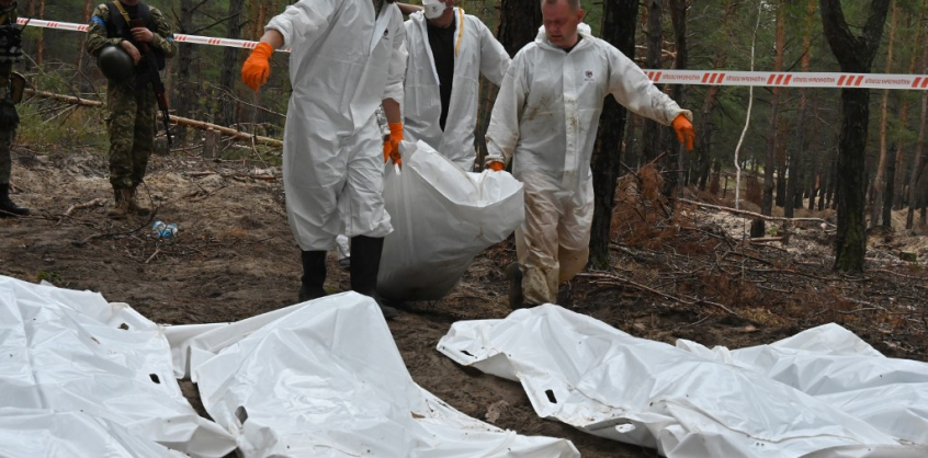 Gyerekek holttesteit találták az izjumi tömegsírokban