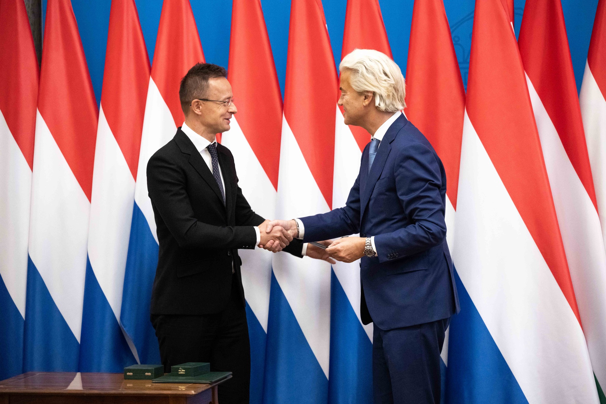 A Magyar Érdemrend középkeresztjét adták át a holland szélsőjobboldal vezetőjének