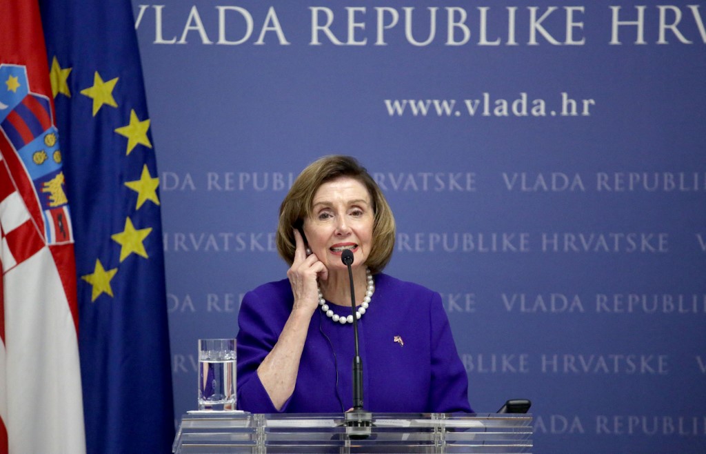 Nancy Pelosi Zágrábban: az USA támogatása Ukrajna felé szilárd lábakon áll