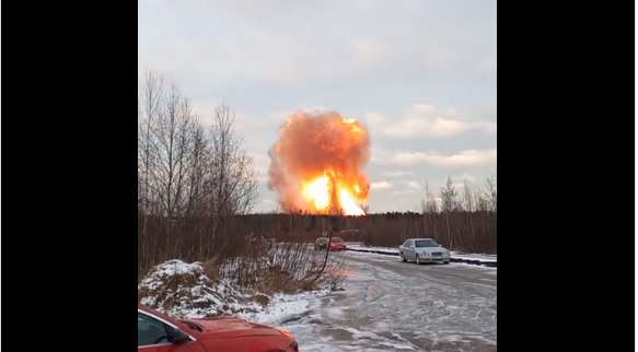Felrobbant egy gázvezeték Oroszországban