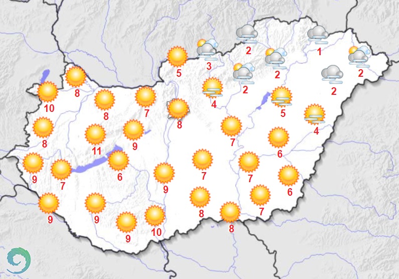 Gyönyörű napos időnk lesz