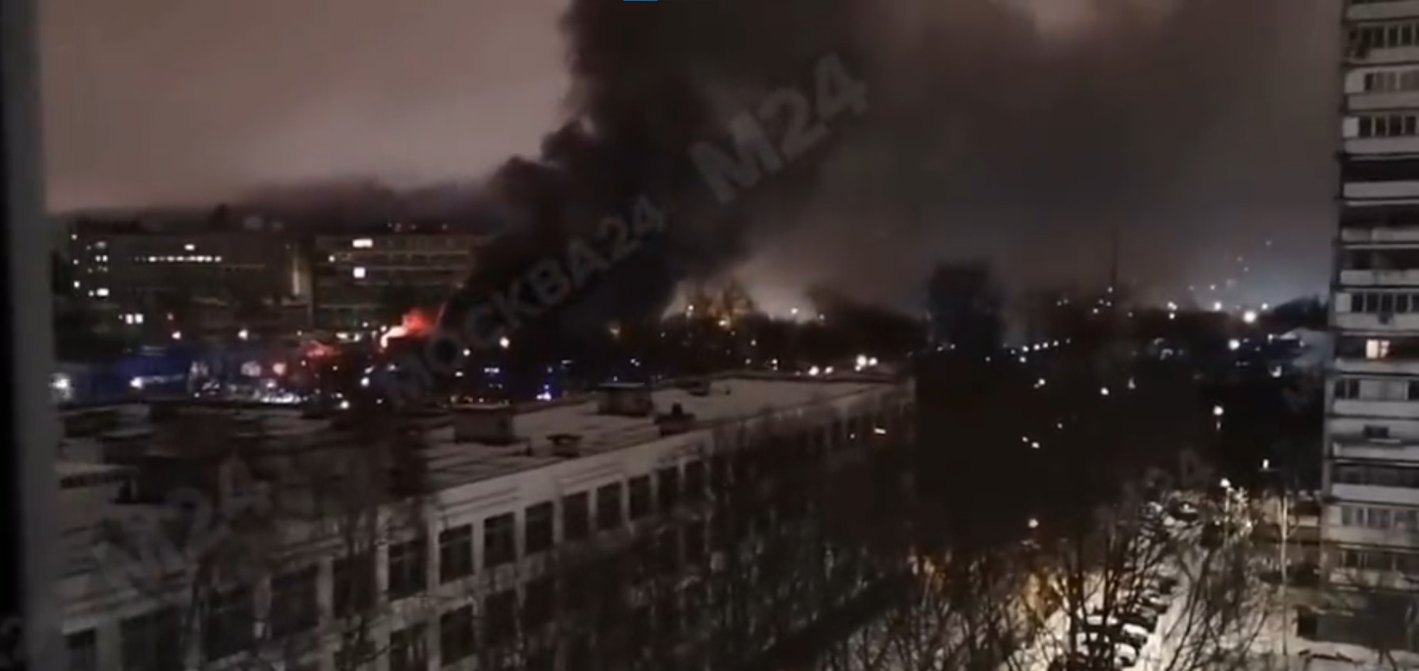 Tűz ütött ki egy moszkvai katonai ipari komplexum közelében