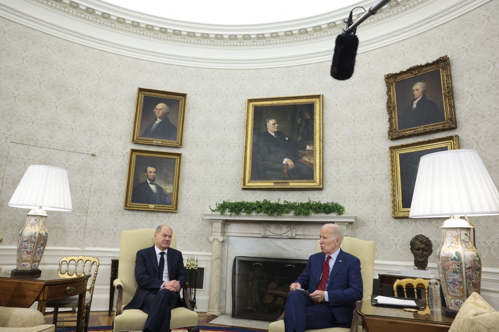 A Fehér Házban tárgyalt Joe Biden és Olaf Scholz