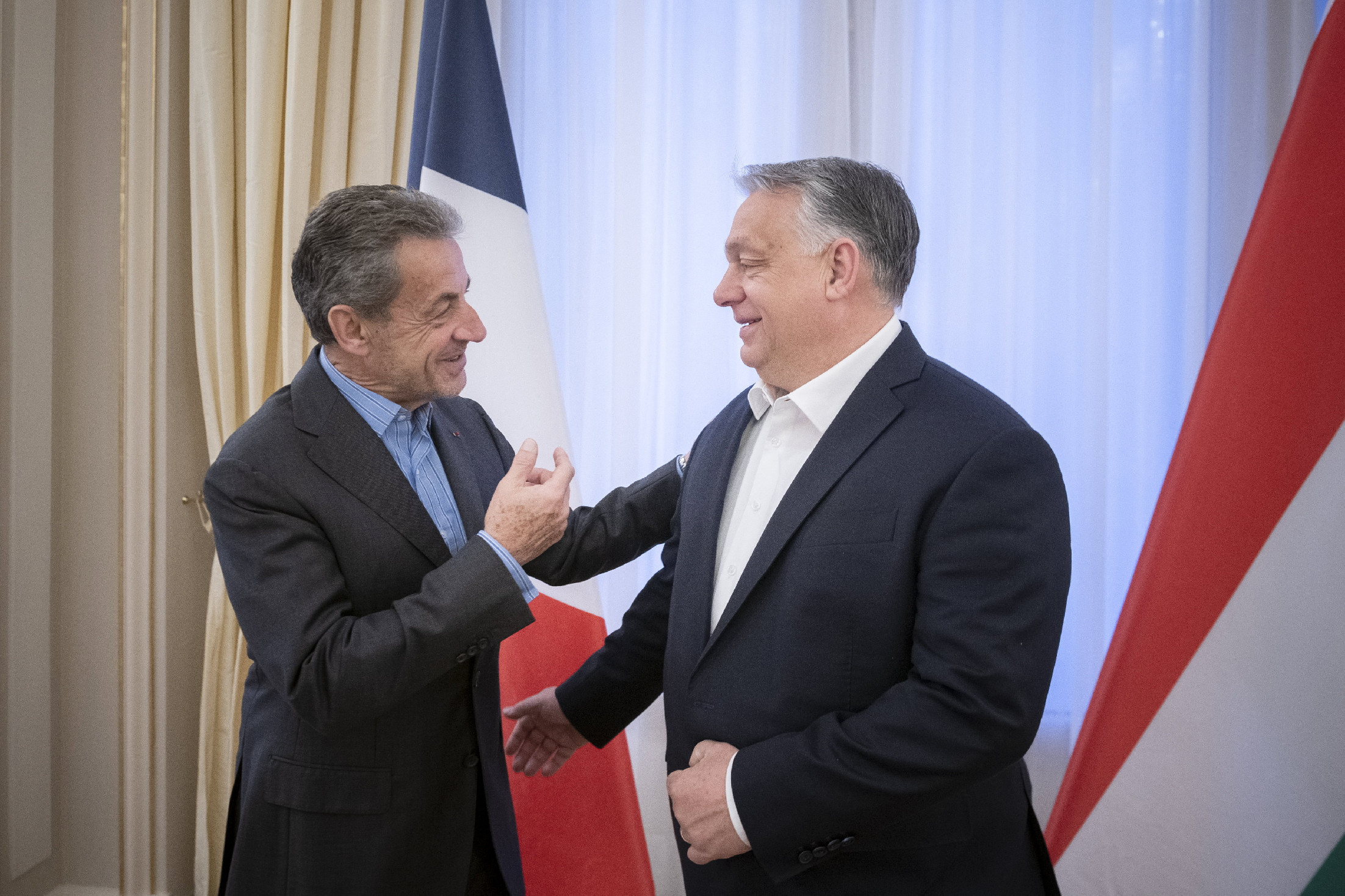 Orbán Viktor Sarkozy volt francia elnökkel tárgyalt