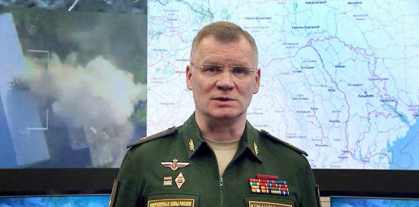 Az orosz védelmi minisztérium szóvivője Bahmut nyugati negyedeiért folyó harcokról számolt be