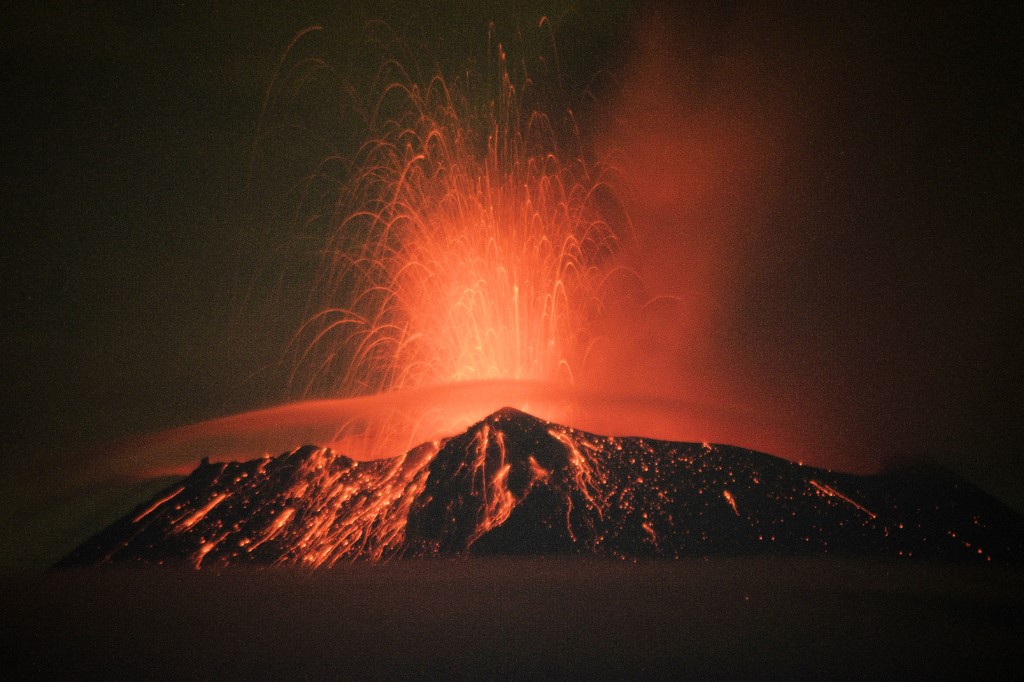 Fokozott tevékenységet mutat a Popocatépetl