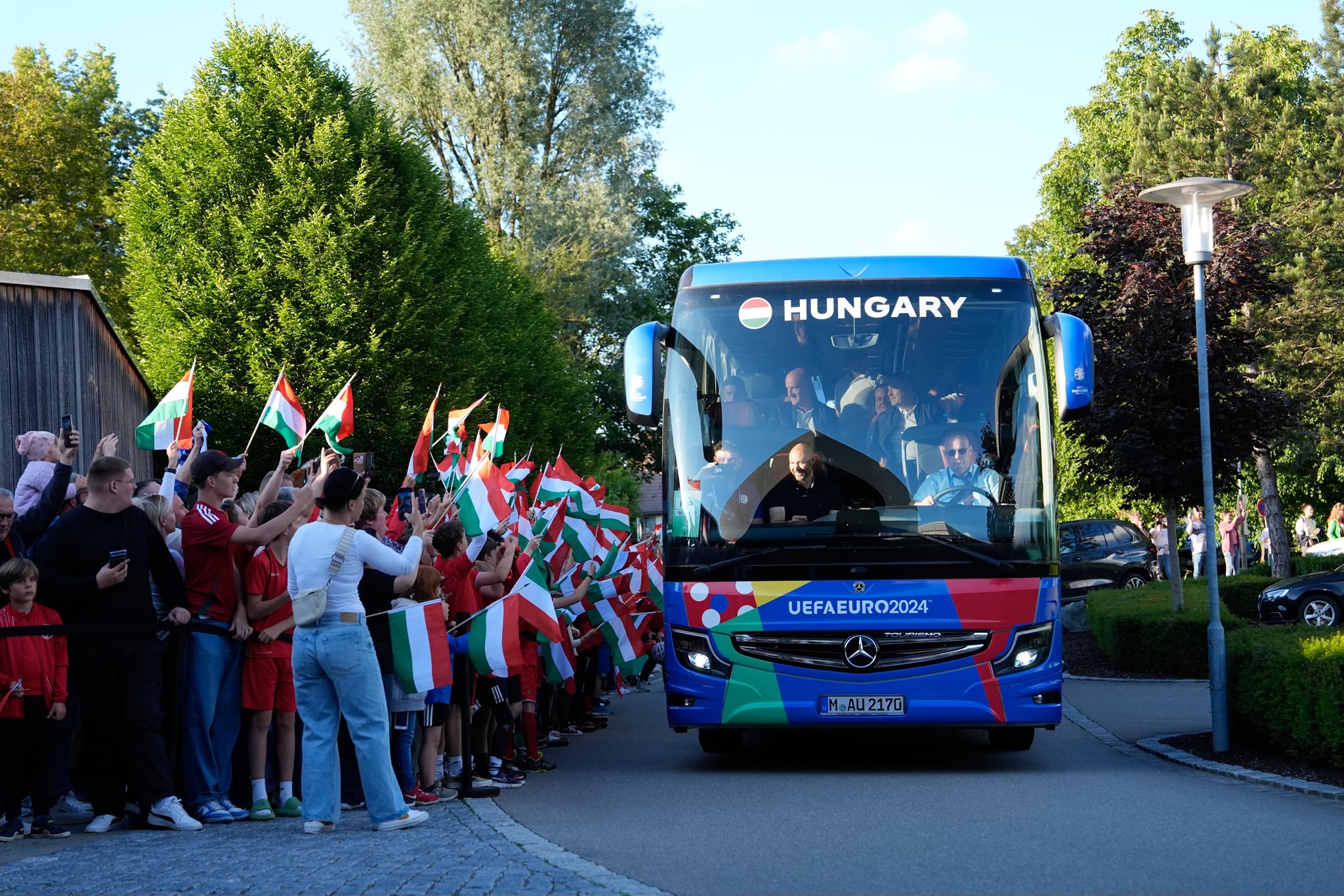 Tegnap megérkezett a magyar válogatott Németországba
