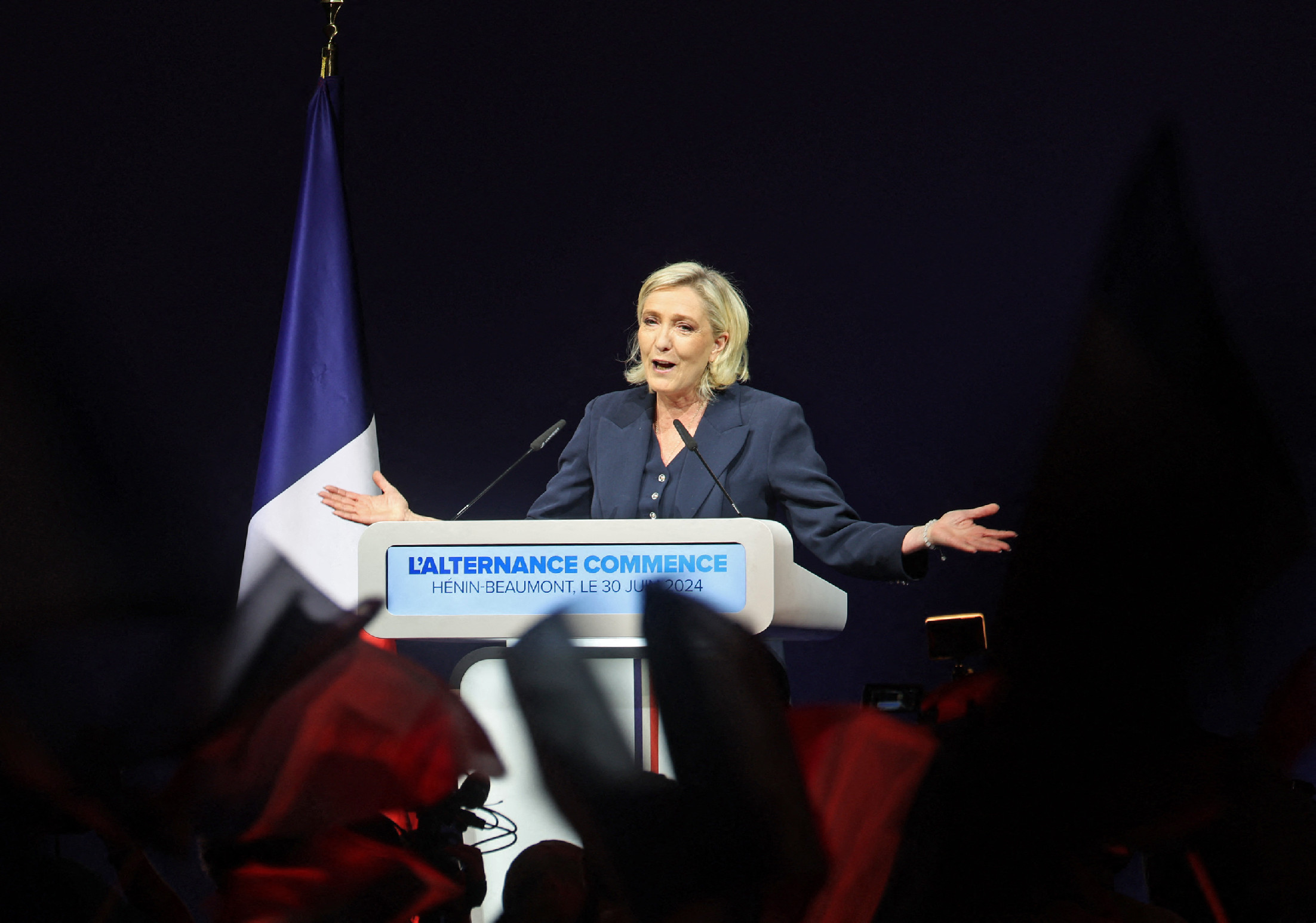 Le Pen: „Macron táborát majdnem sikerült eltörölni”