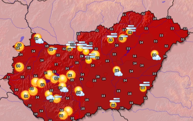 Még tartja magát a hőség, de már látszik a vége