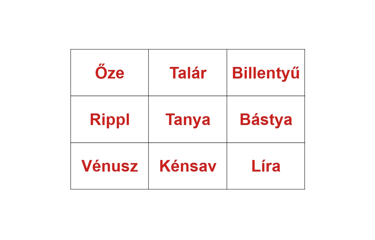 Műveltségi rejtvény: csak a legügyesebbek találják meg a 3 titkos triót a szóhalmazban 33 másodperc alatt!