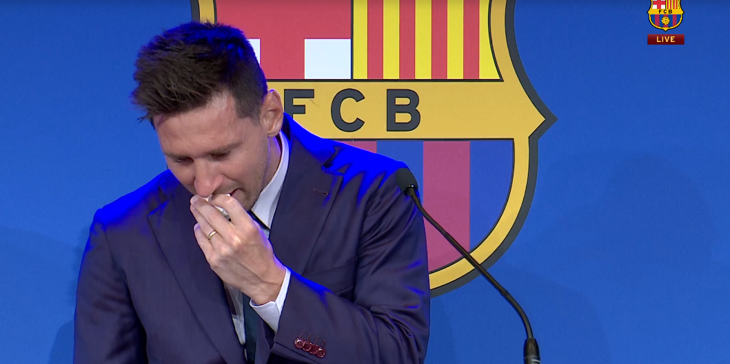 Lionel Messi könnyes búcsút vett a Barcától